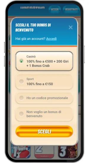 Scegli il tuo Bonus