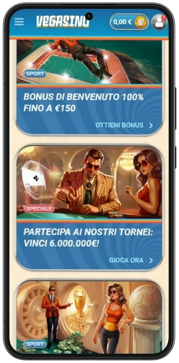 Seleziona l'offerta Vegasino