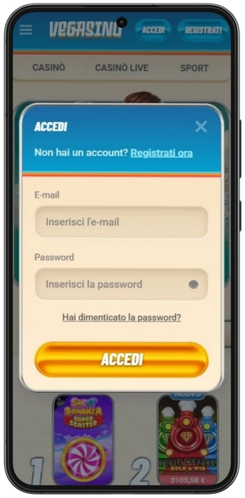 Vegasino Accedi o registrati