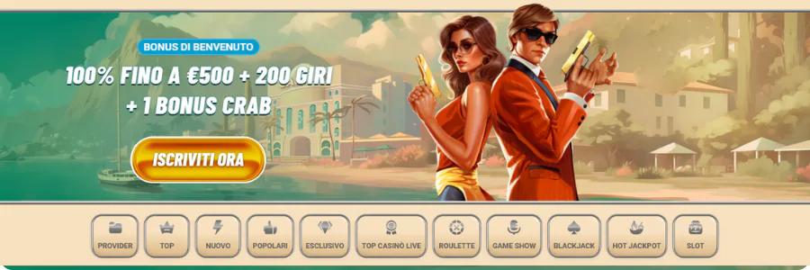 Versione mobile del sito Vegasino