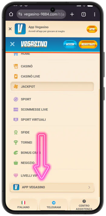 website menu app download